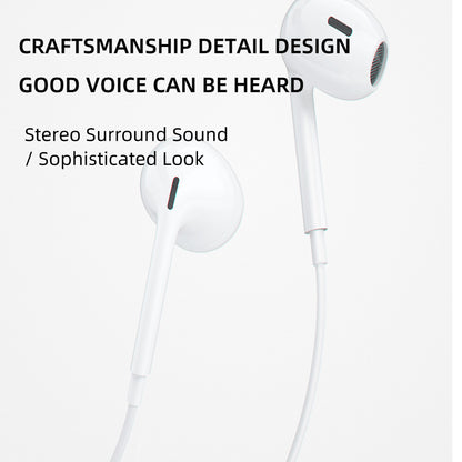 DUDAO Sluchawki X14PROT Hörlurar Kabel I öra Musik/vardag USB Type-C Vit