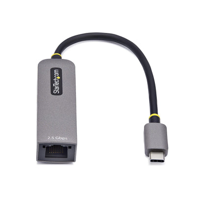 StarTech.com 2,5 GbE USB-C till Ethernet-adapter, 100 W PD Pass-Through, NBASE-T NIC, USB 3.0 Type-C 2,5/1G-nätverk med flera hastigheter, Thunderbolt-kompatibel, Windows och Mac