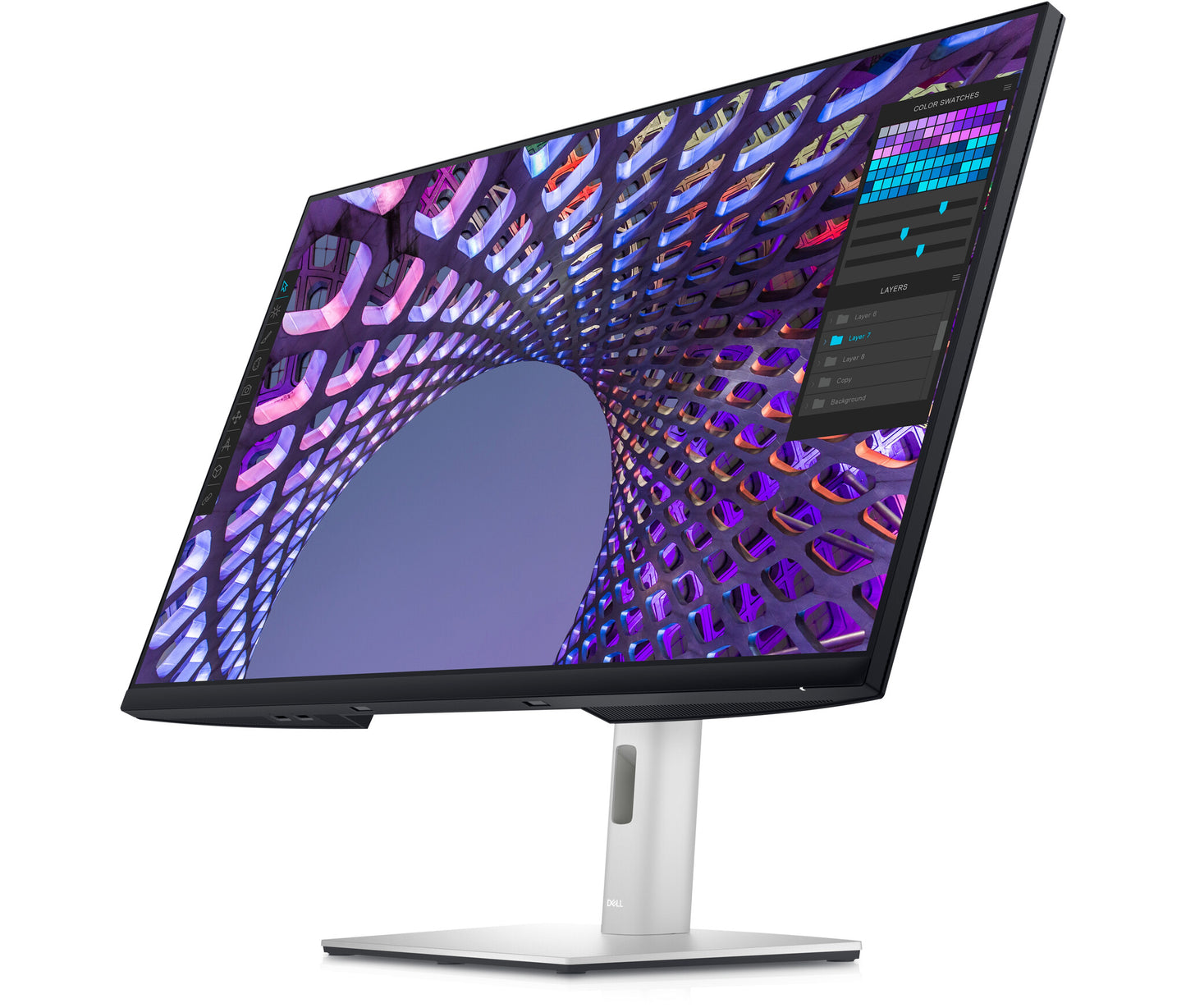 DELL P Series P3223QE platta pc-skärmar 80 cm (31.5") 3840 x 2160 pixlar 4K Ultra HD LCD Svart