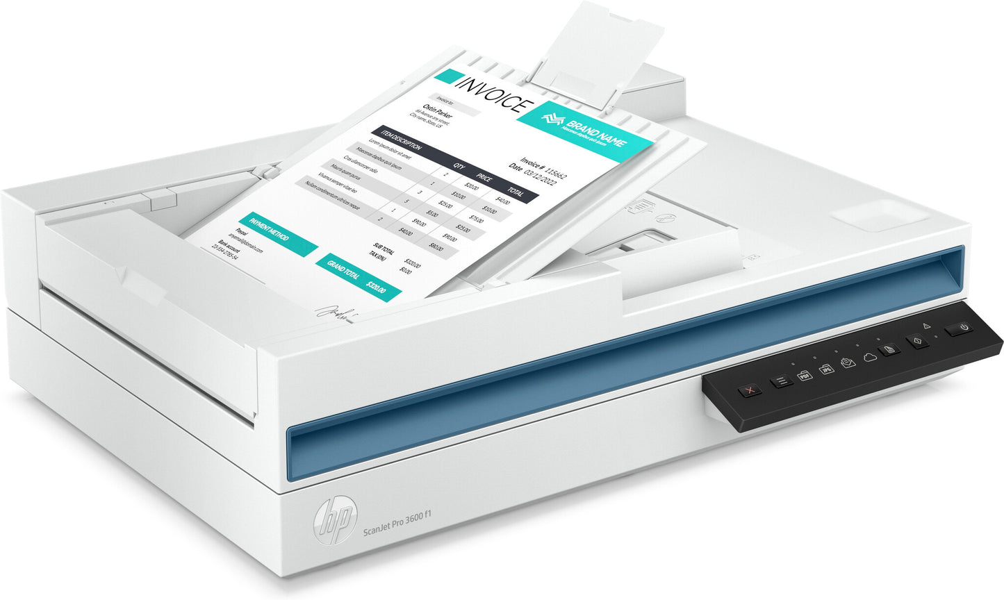 HP Scanjet Pro 3600 f1 Flatbädds- och ADF-scanner 1200 x 1200 DPI A4 Vit