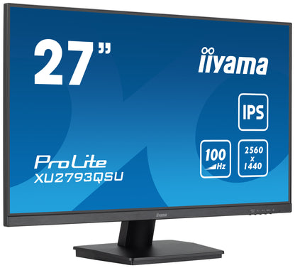 iiyama ProLite XU2793QSU-B7 LED display 68,6 cm (27") 2560 x 1440 pixlar Quad HD Svart