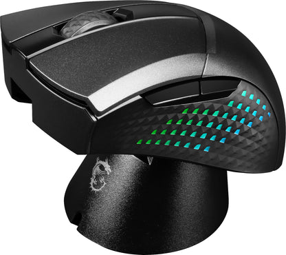 MSI CLUTCH GM51 LIGHTWEIGHT WIRELESS datormöss Spela högerhand RF Wireless + Bluetooth + USB Type-C Optisk 26000 DPI