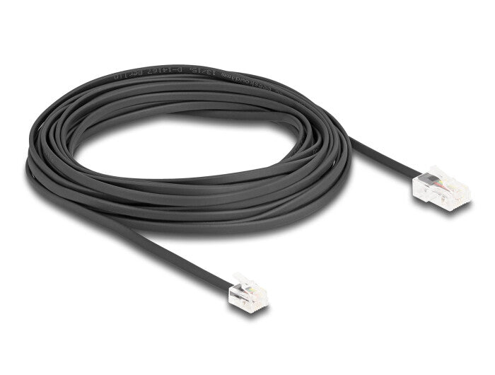 DeLOCK 88039 telefonkablar 10 m Svart