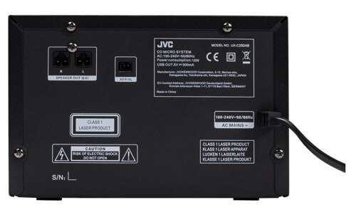 JVC UX-C25DAB hemmaljudsystem Hemmaljud mikrosystem 14 W Svart