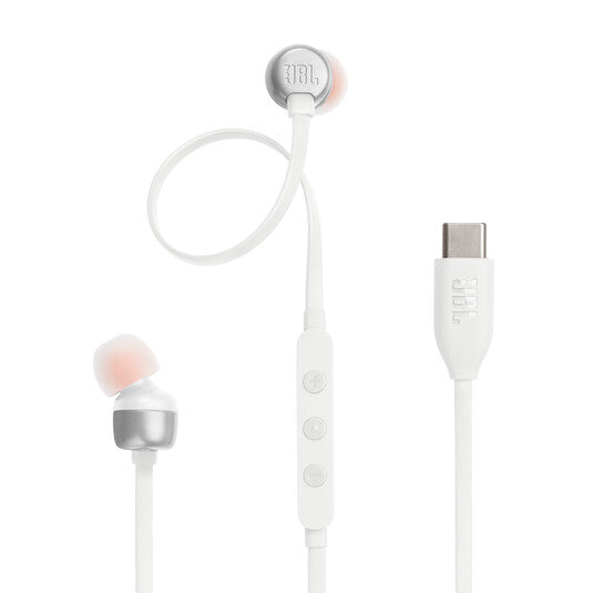 JBL Tune 310C Headset Kabel I öra Samtal/musik USB Type-C Vit