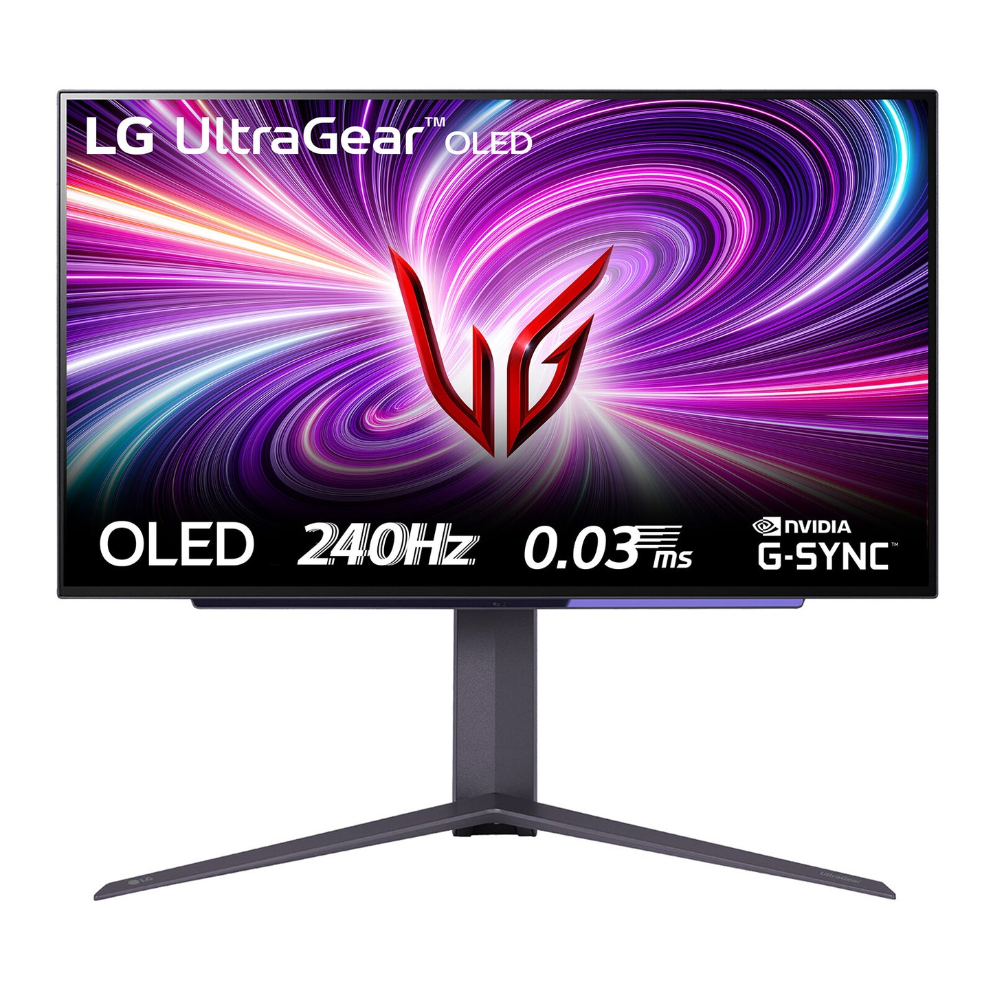 LG 27GS95QE-B platta pc-skärmar 67,3 cm (26.5") 2560 x 1440 pixlar Quad HD OLED Svart
