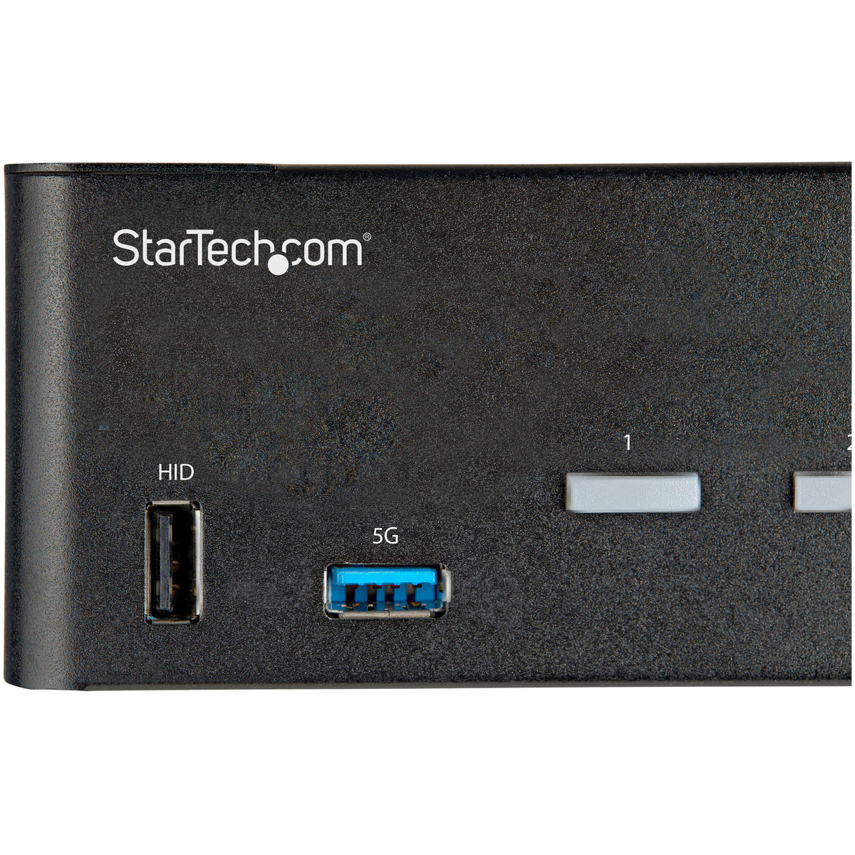 StarTech.com 2-ports HDMI KVM-switch för dubbla skärmar - 4K 60 Hz Ultra HD HDR - Desktop 4K HDMI 2.0 KVM-switch med 2 portar USB 3.0-hubb (5 Gbit/s) och 4x USB 2.0 HID, ljud - Snabbtangenter för omkoppling - TAA