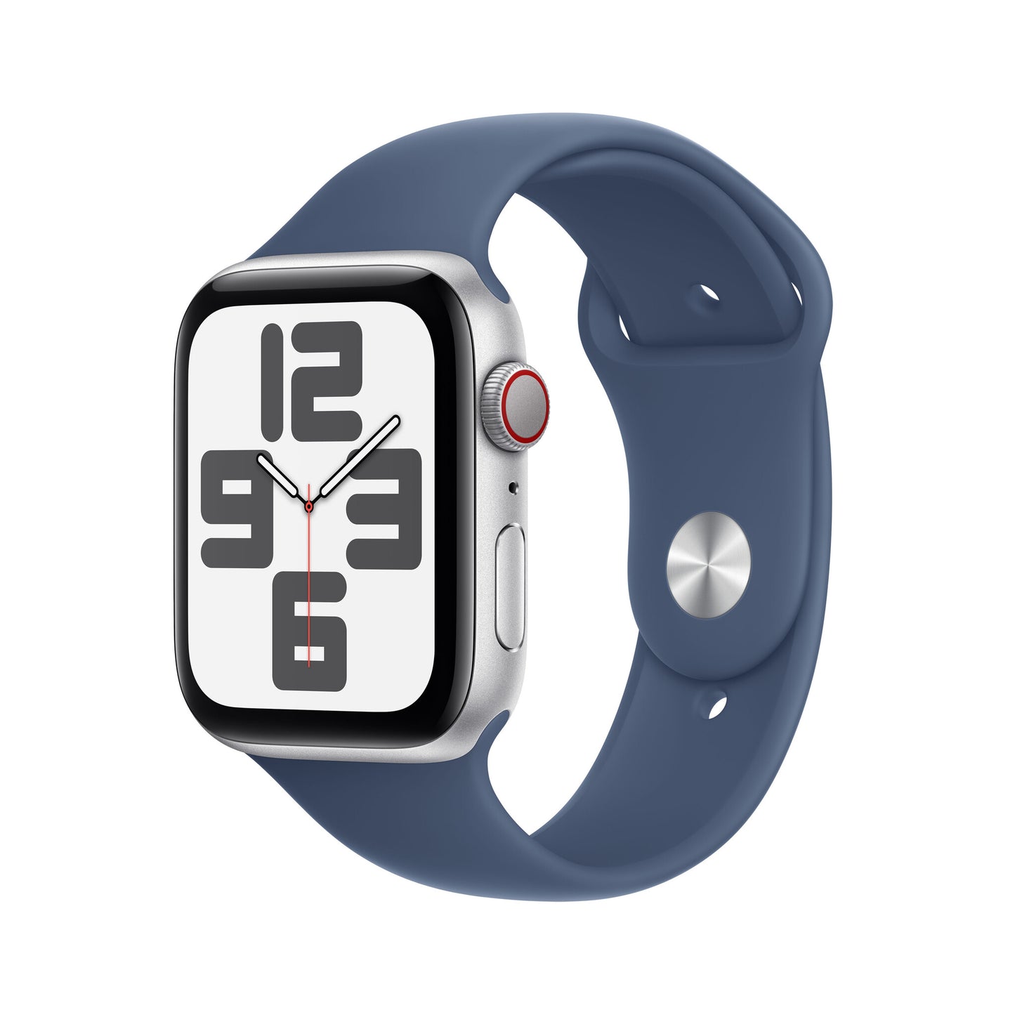 Apple Watch SE OLED 44 mm Digital 368 x 448 pixlar Pekskärm 4G Silver Wi-Fi GPS