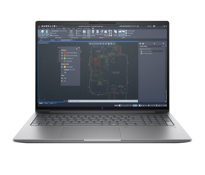 HP ZBook Power G11 A AMD Ryzen™ 9 8945HS Mobil arbetsstation 40,6 cm (16") WQXGA 32 GB DDR5-SDRAM 1 TB SSD NVIDIA RTX 3000 Ada Wi-Fi 6E (802.11ax) Windows 11 Pro AI PC Grå