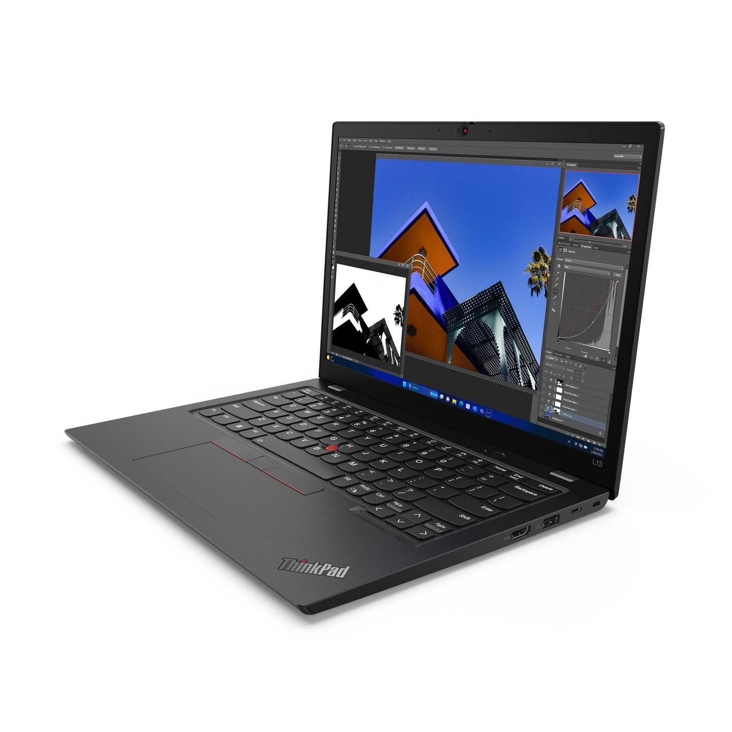 Lenovo ThinkPad L13 Gen 5 (Intel) Intel Core Ultra 5 125U Bärbar dator 33,8 cm (13.3") WUXGA 16 GB LPDDR5-SDRAM 512 GB SSD Wi-Fi 6E (802.11ax) Windows 11 Pro Engelsk Svart
