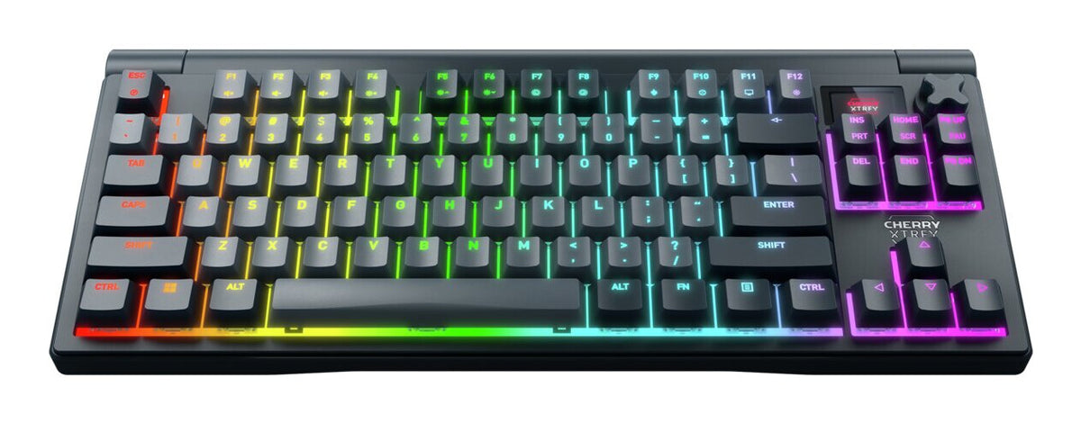CHERRY XTRFY MX 8.3 TKL Wireless tangentbord Spela USB + RF Wireless + Bluetooth QWERTZ tyska Grå