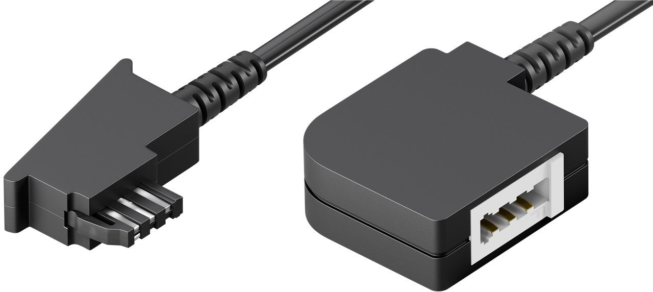 Goobay 50243 telefonkablar 6 m Svart