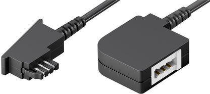 Goobay 50243 telefonkablar 6 m Svart
