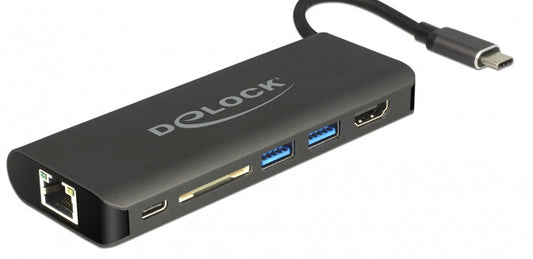 DeLOCK 87721 dockningsstationer för bärbara datorer USB 3.2 Gen 1 (3.1 Gen 1) Type-A Svart