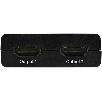 StarTech.com 4K HDMI video-splitter med 2 portar – 1x2 HDMI-splitter – Strömförses via USB eller strömadapter – 4K 30 Hz