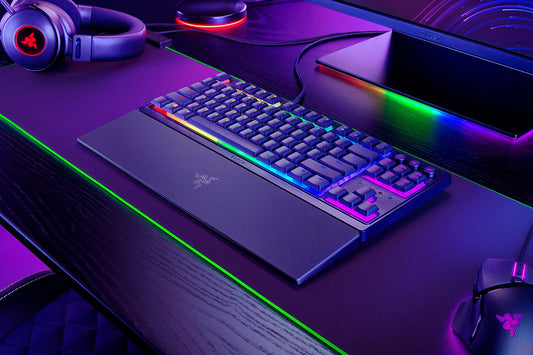 Razer Ornata V3 Tenkeyless tangentbord Spela USB QWERTZ tyska Svart