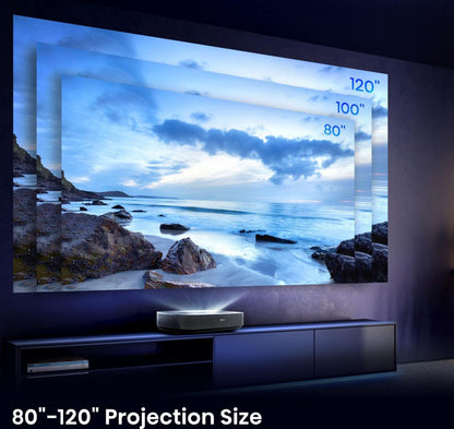 Hisense PL1SE storbilds-tv Ultra short throw-projektor 2100 ANSI-lumen UHD 4K (3840x2160) Svart, Mörkgrå