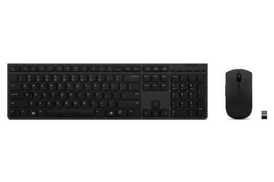 Lenovo 4X31K03940 tangentbord Mus inkluderad Trådlös RF + Bluetooth Dansk Svart