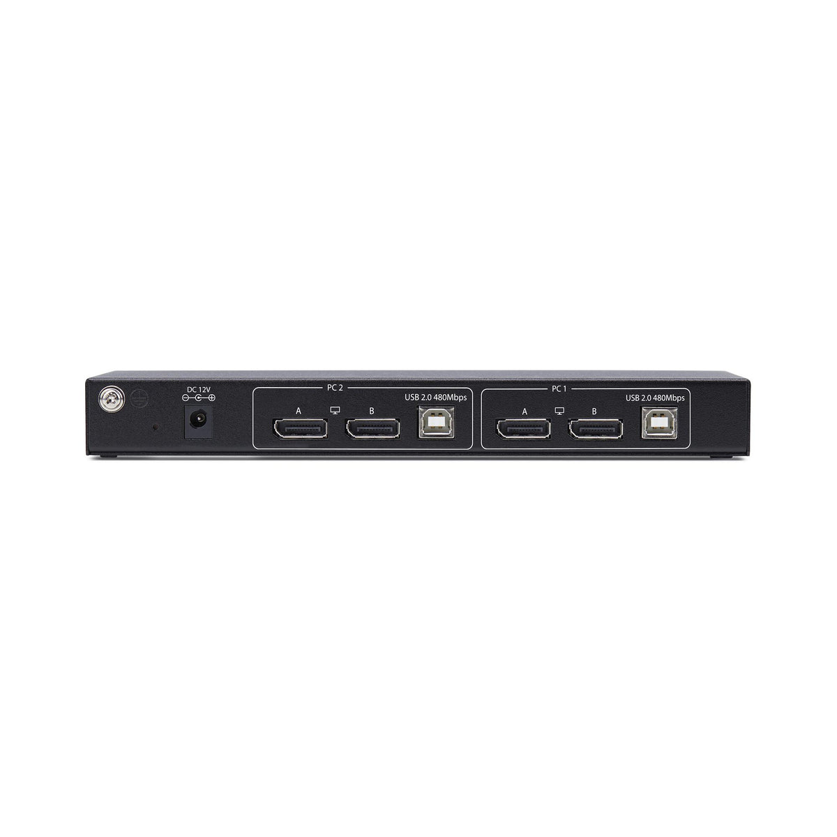 StarTech.com 2-portars DisplayPort KVM-switch för dubbla bildskärmar och videomatris med dubbla vyer, 4K 60 Hz, 4x USB-hubbportar, snabbtangentväxling, DP 1.2 Matrix KVM, TAA-kompatibel