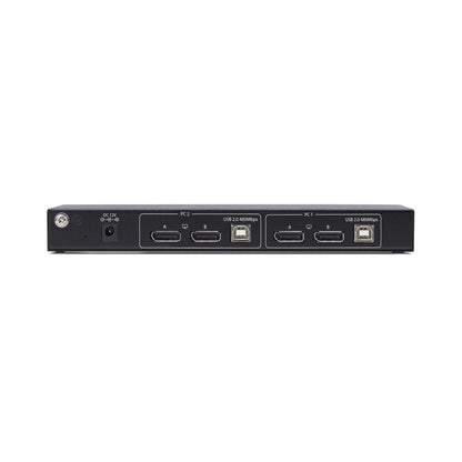 StarTech.com 2-portars DisplayPort KVM-switch för dubbla bildskärmar och videomatris med dubbla vyer, 4K 60 Hz, 4x USB-hubbportar, snabbtangentväxling, DP 1.2 Matrix KVM, TAA-kompatibel