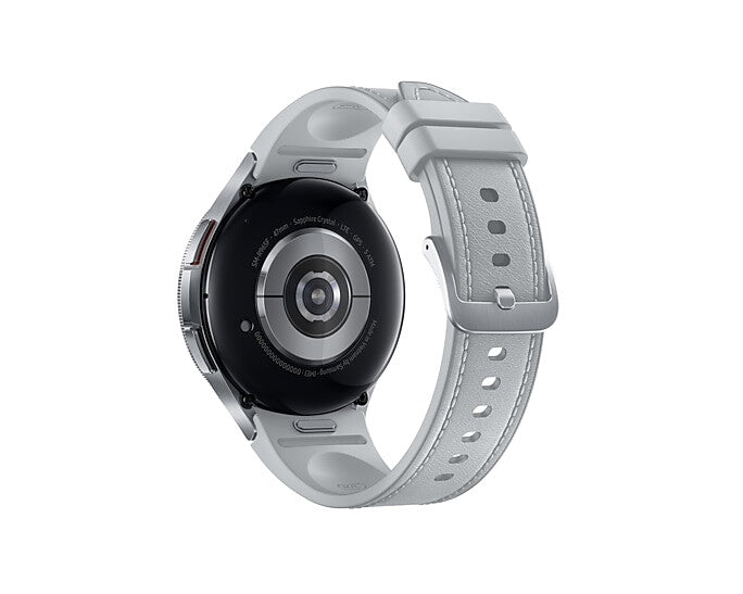 Samsung Galaxy Watch6 Classic Watch6 Classic 3,81 cm (1.5") OLED 47 mm Digital 480 x 480 pixlar Pekskärm Silver Wi-Fi GPS