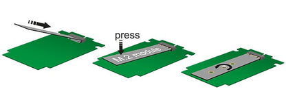 DeLOCK 2x 67-pin M.2 key B - 2x SATA 7-pin nätverkskort/adapters Intern