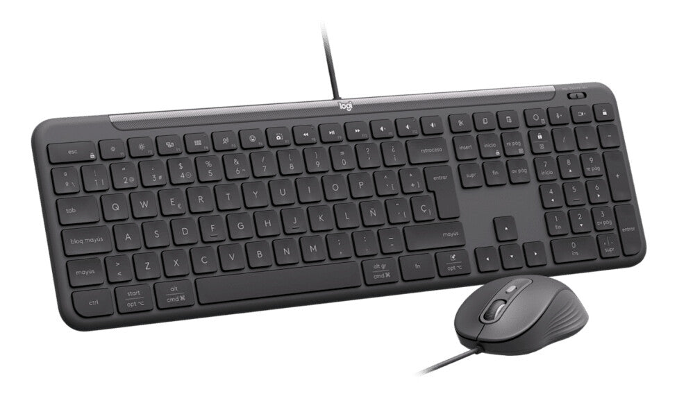 Logitech 920-013347 tangentbord Mus inkluderad Hem / Kontor USB QWERTY Nordic grafit