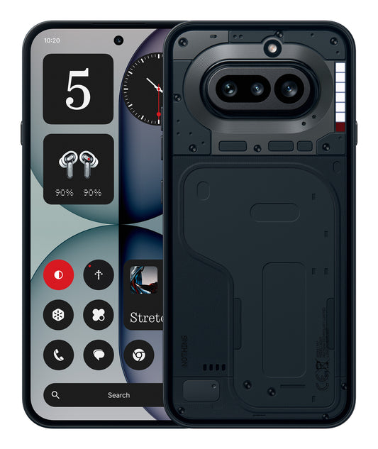 Nothing 4a 17,2 cm (6.78") Dubbla SIM-kort Android 16.0 5G 12 GB 256 GB 5080 mAh Svart