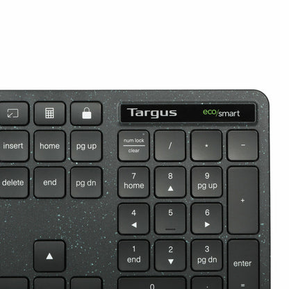 Targus EcoSmart AKB874NO tangentbord Universal USB QWERTY Nordic Svart