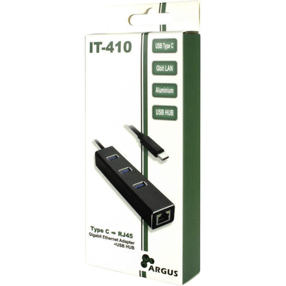 Inter-Tech ARGUS IT-410 USB 3.2 Gen 1 (3.1 Gen 1) Type-C Svart