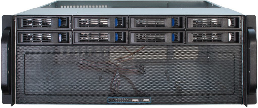 Inter-Tech 4U-4408 Ställning Svart, Silver