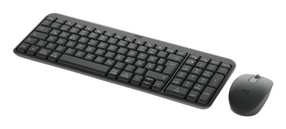 Logitech MK250 Compact Bluetooth Wireless Combo tangentbord Mus inkluderad Universal Trådlös RF + Bluetooth QWERTZ tyska grafit