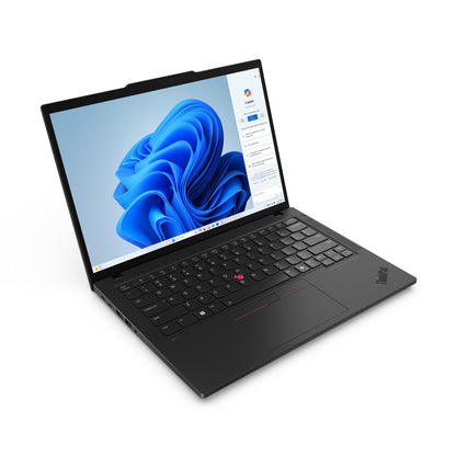 Lenovo ThinkPad T14 Gen 5 (Intel) Intel Core Ultra 7 155U Bärbar dator 35,6 cm (14") WUXGA 32 GB DDR5-SDRAM 512 GB SSD Wi-Fi 6E (802.11ax) Windows 11 Pro Nordic Svart