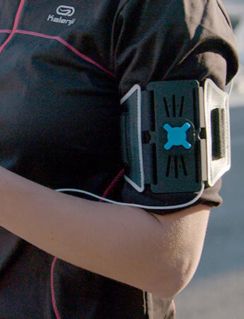 Mobilis BRAZALETE UNIV U.FIX RUN KIT . mobiltelefonfodral Armbands skydd Svart