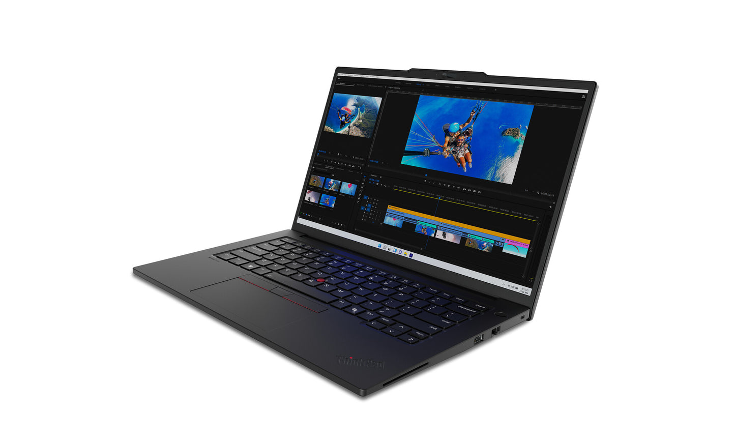 Lenovo ThinkPad P14s Gen 5 (Intel) Intel Core Ultra 9 185H Bärbar dator 36,8 cm (14.5") WQXGA 64 GB DDR5-SDRAM 1 TB SSD Wi-Fi 6E (802.11ax) Windows 11 Pro Nordic Svart
