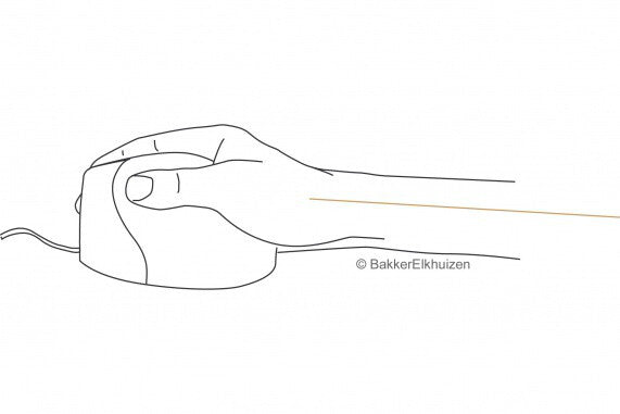 BakkerElkhuizen Evoluent4 datormöss Kontor högerhand USB Type-A laser 2600 DPI