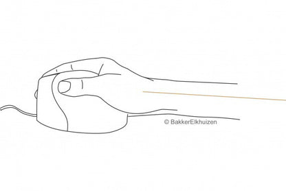 BakkerElkhuizen Evoluent4 datormöss Kontor högerhand USB Type-A laser 2600 DPI