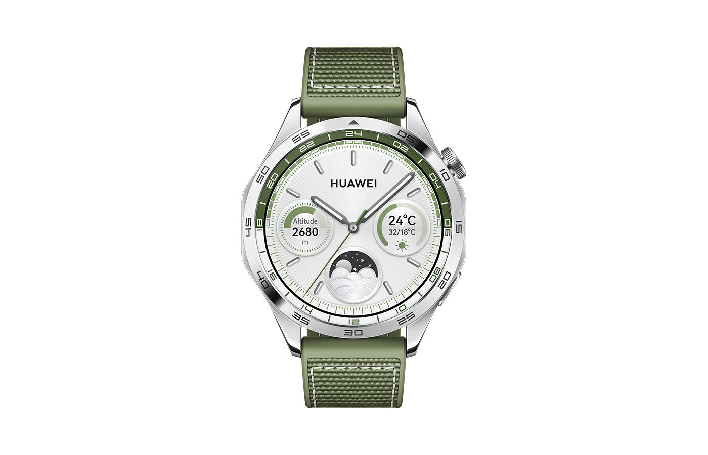 Huawei WATCH GT 4 3,63 cm (1.43") AMOLED 46 mm Digital 466 x 466 pixlar Rostfritt stål Wi-Fi GPS