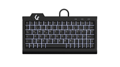 KeySonic KSK-3010ELC (DE) tangentbord Hem USB QWERTZ tyska Svart