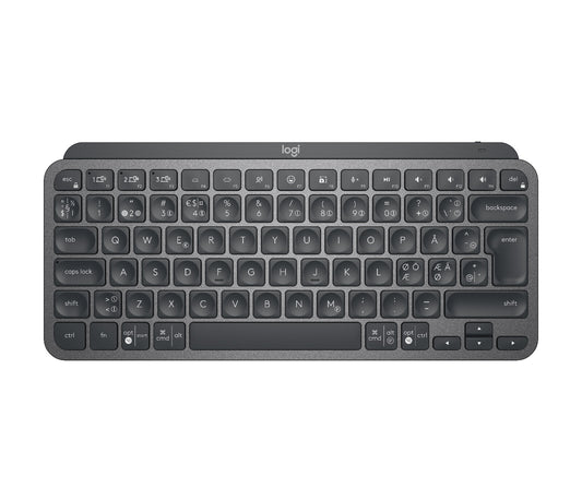 Logitech MX Keys Mini tangentbord Universal Trådlös RF + Bluetooth QWERTY Nordic grafit
