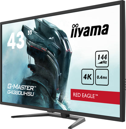 iiyama G-MASTER G4380UHSU-B1 platta pc-skärmar 108 cm (42.5") 3840 x 2160 pixlar 4K Ultra HD LED Svart