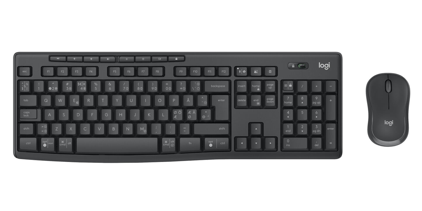 Logitech 920-012072 tangentbord Mus inkluderad Kontor Bluetooth QWERTY Nordic grafit