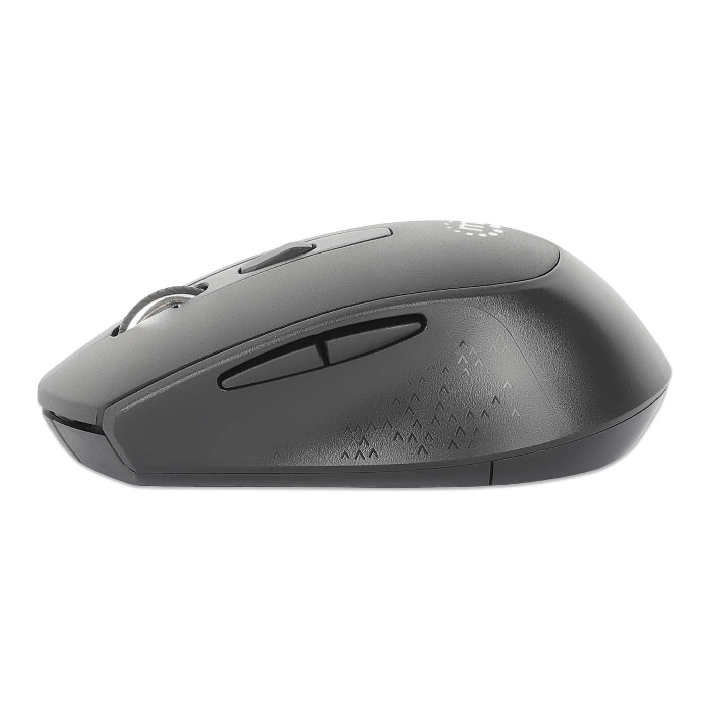 Manhattan 190343 datormöss Universal Ambidextrous RF Trådlös Optisk 1600 DPI