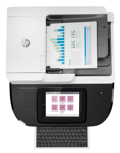 HP Digital Sender Flow 8500 fn2 Flatbädds- och ADF-scanner