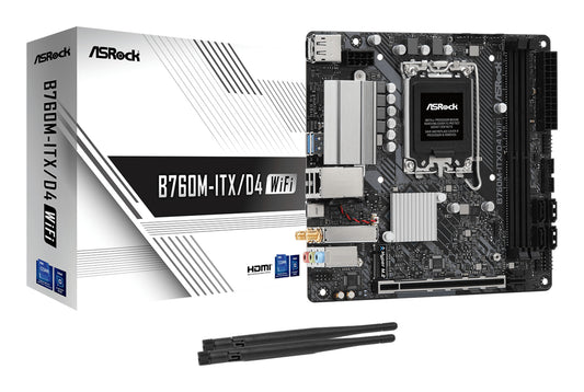 Asrock B760M-ITX/D4 WiFi Intel B760 LGA 1700 Mini-ITX