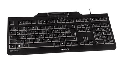 CHERRY KC 1000 SC tangentbord Universal USB AZERTY Belgiskt Svart