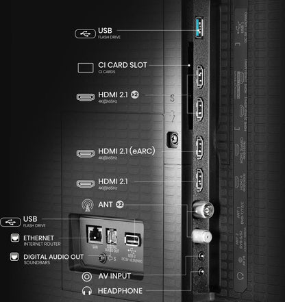 Hisense 100U7Q 2,54 m (100") 4K Ultra HD Smart-TV Wi-Fi Svart