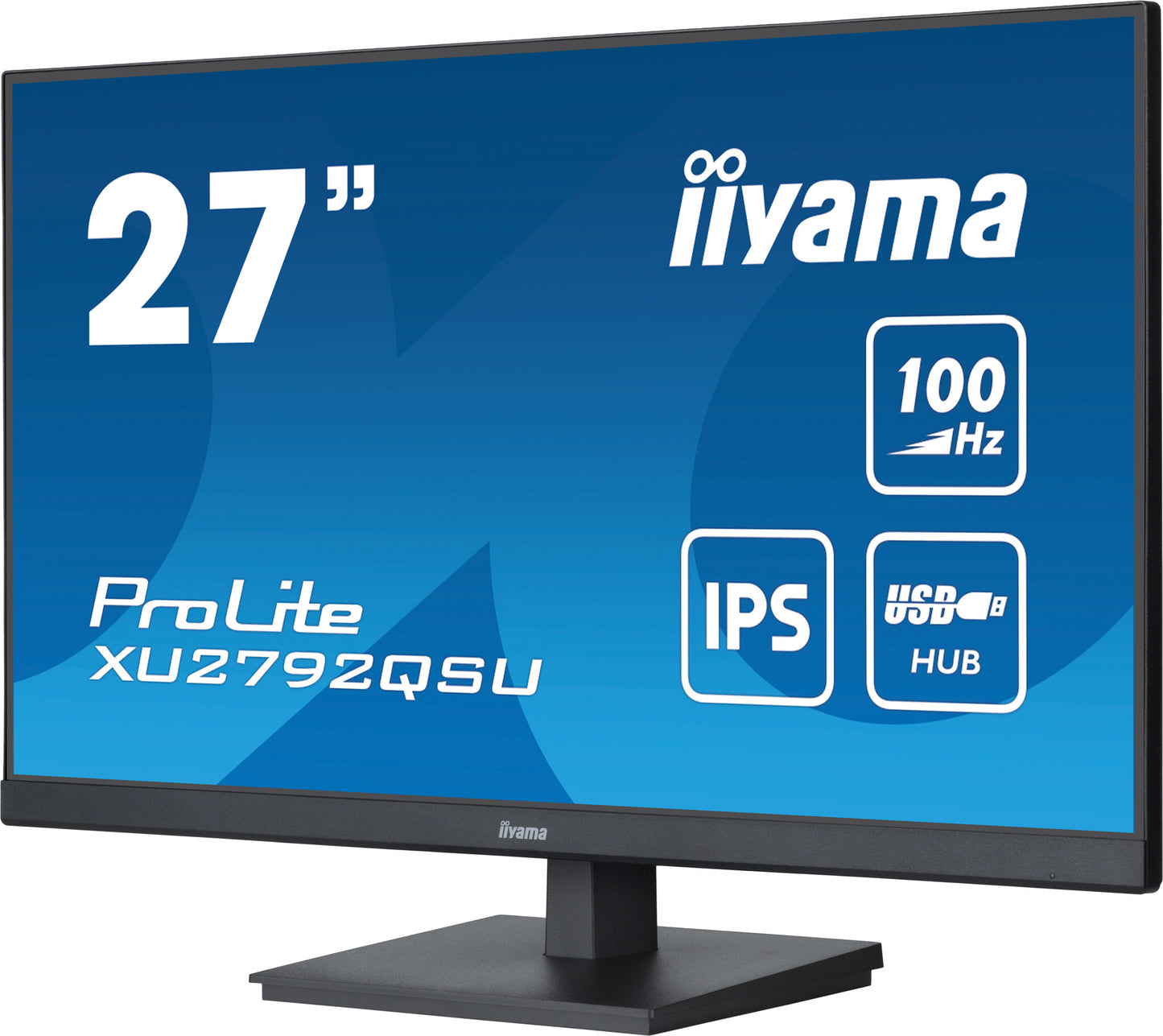 iiyama ProLite platta pc-skärmar 68,6 cm (27") 2560 x 1440 pixlar Quad HD LED Svart