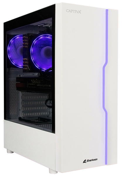 CAPTIVA Advanced Gaming R78-261 AMD Ryzen™ 7 5700X 16 GB DDR4-SDRAM 1 TB SSD NVIDIA GeForce RTX 4060 Windows 11 Home Skrivbord PC Vit