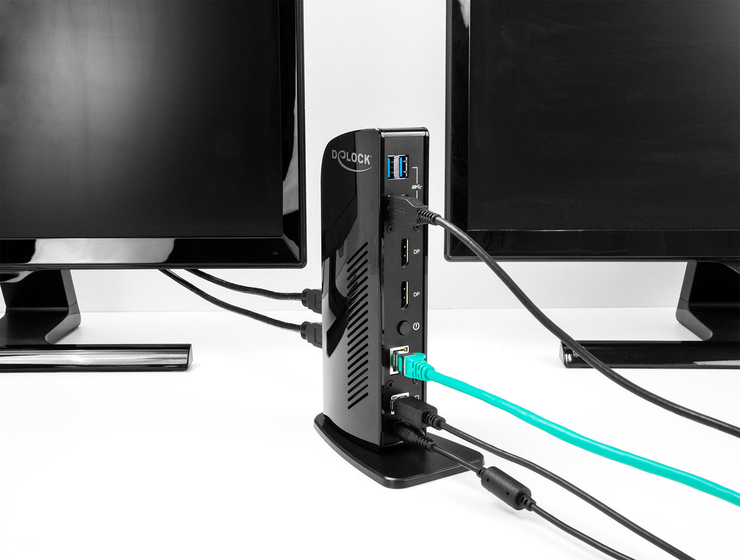 DeLOCK 87728 dockningsstationer för bärbara datorer Dockning USB 3.2 Gen 1 (3.1 Gen 1) Type-A + Type-C Svart